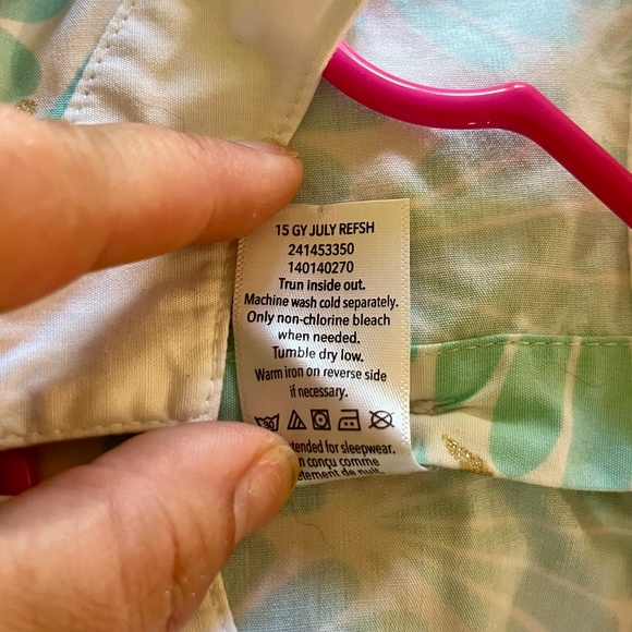 Gymboree Girls Teal Sea Shell Gold Glitter Accents Unlined Dress White Trim Sz 5 - Picture 5 of 6